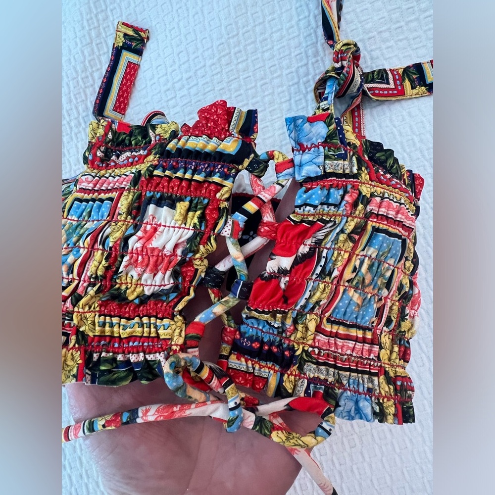 Agua Bendita Ava Voila Swim Top For Kids Size 2 - Picture 11 of 12